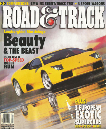 ROAD & TRACK 2002 MAY - HAMANN Z8 vs 360 SPYDER vs TECHART GT STREET, M3 GTR*